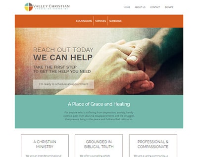 Valley Christian Counseling Center website
