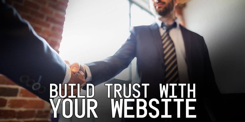 Why a Great Website Builds Trust with Your Customer - two men shaking hands