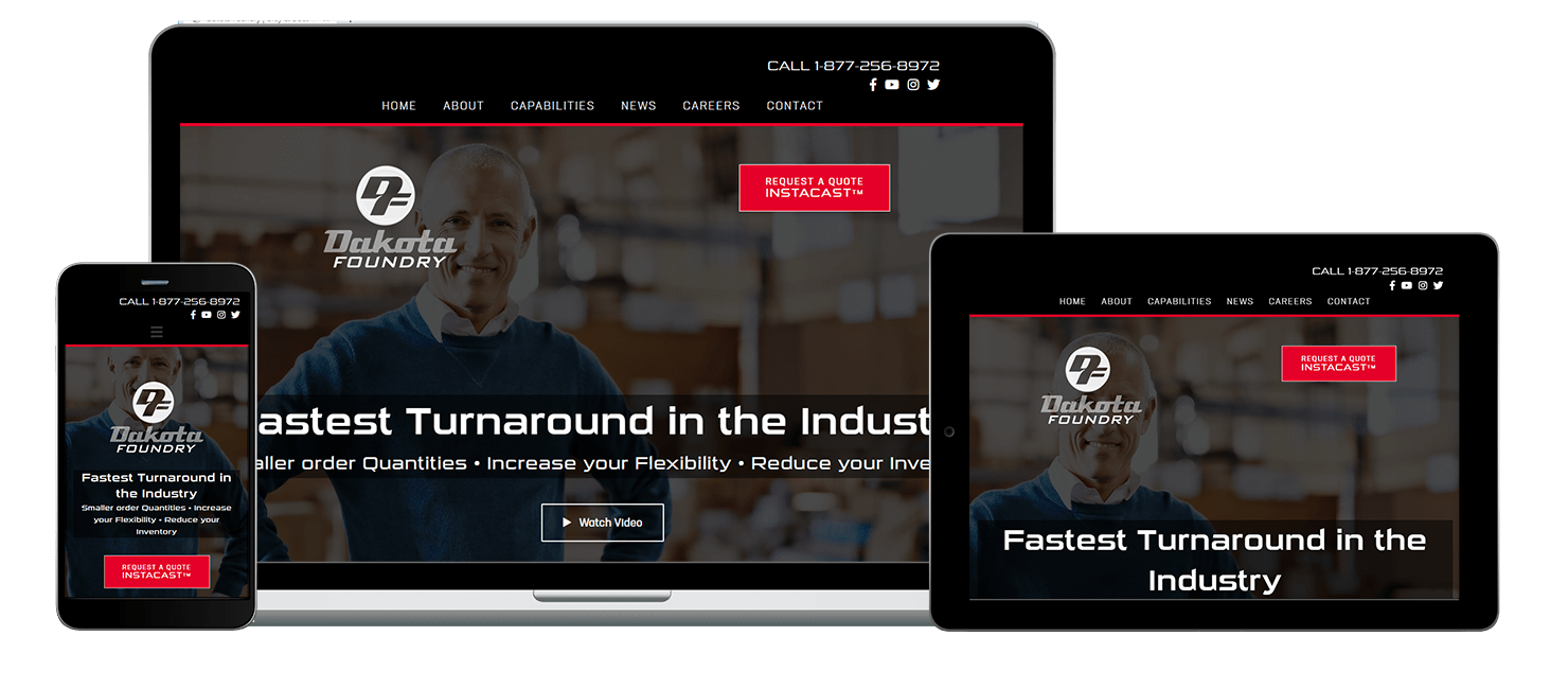 Dakota Foundry Website Screenshot