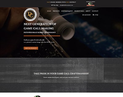 Deadshot Customs website screenshot portfolio