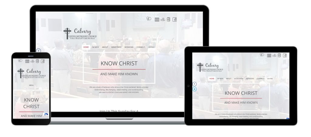 Web design for Calvary United Methodist Church