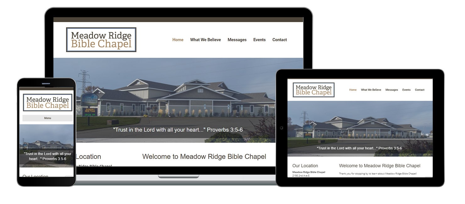 Web design for Meadowridge Bible Chapel