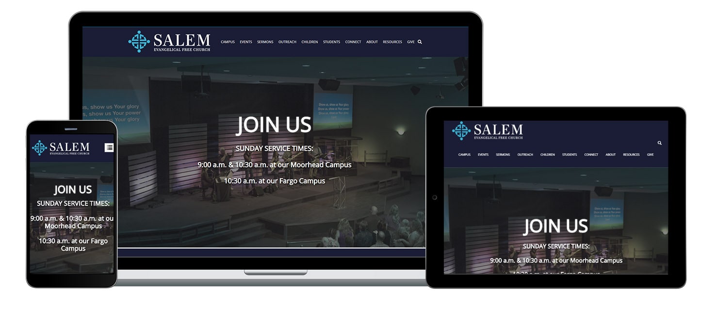 Web design for Salem Evangelical Free Church