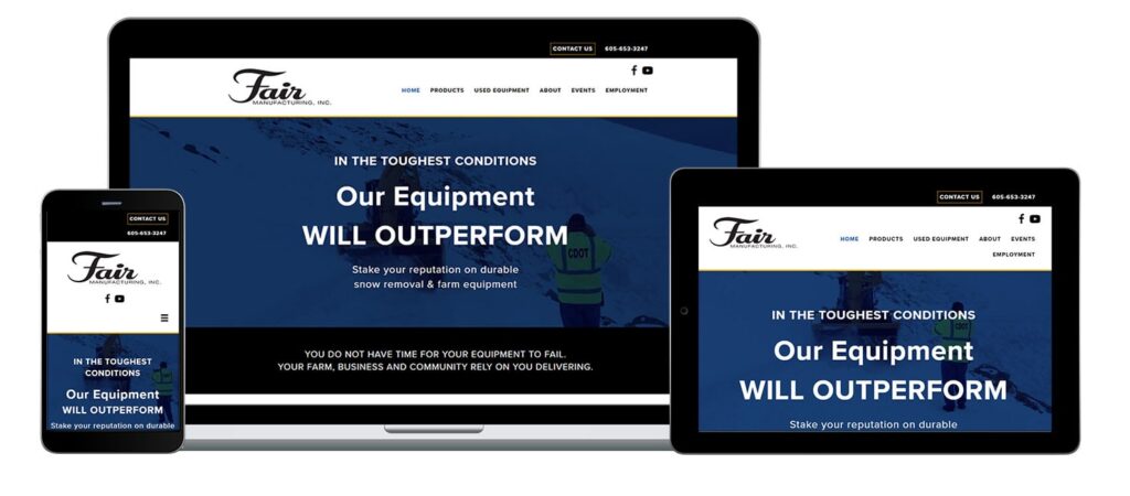 Fair Manufacturing website screenshot