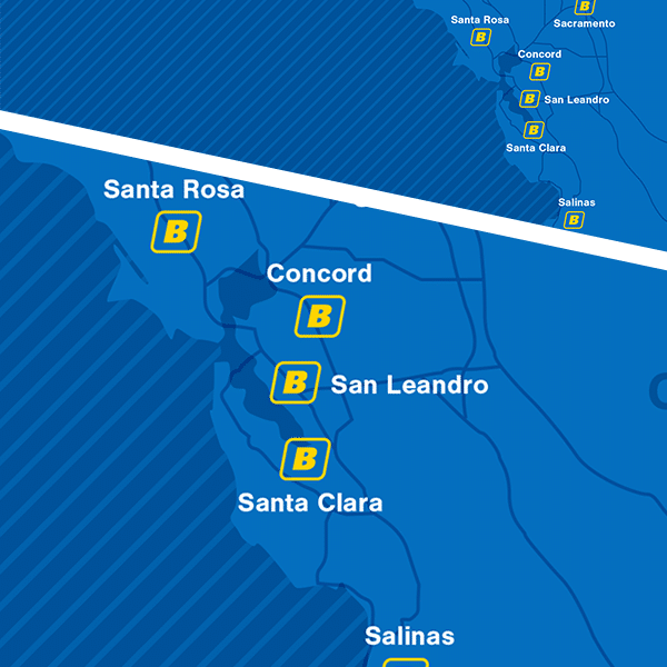 Buckles-Smith - graphic design for locations map