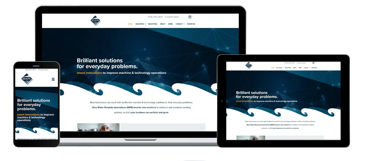three views of bwr innovations homepage