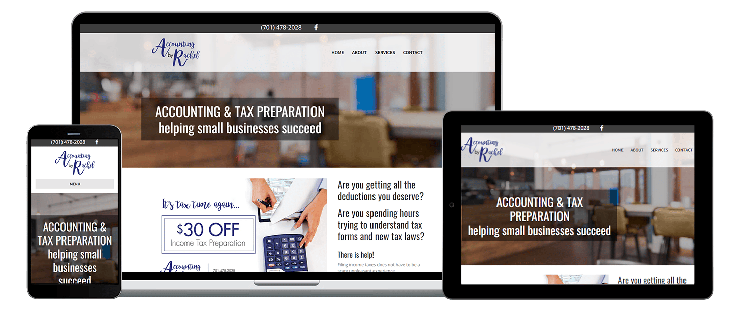 Accounting by Rachel - CPA website design