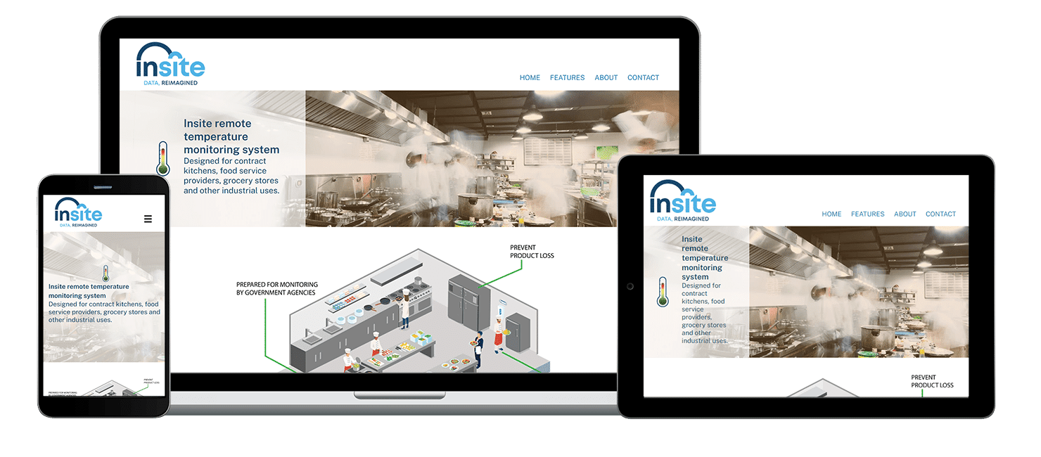 Website built for Insite Temperature Monitoring