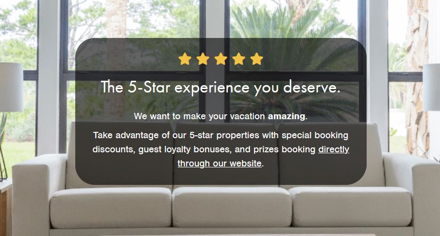 five star rental experience