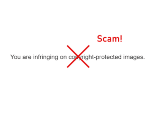copyright infringement contact form email scam