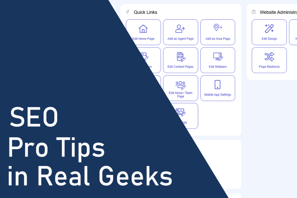 seo pro tips real geeks featured image