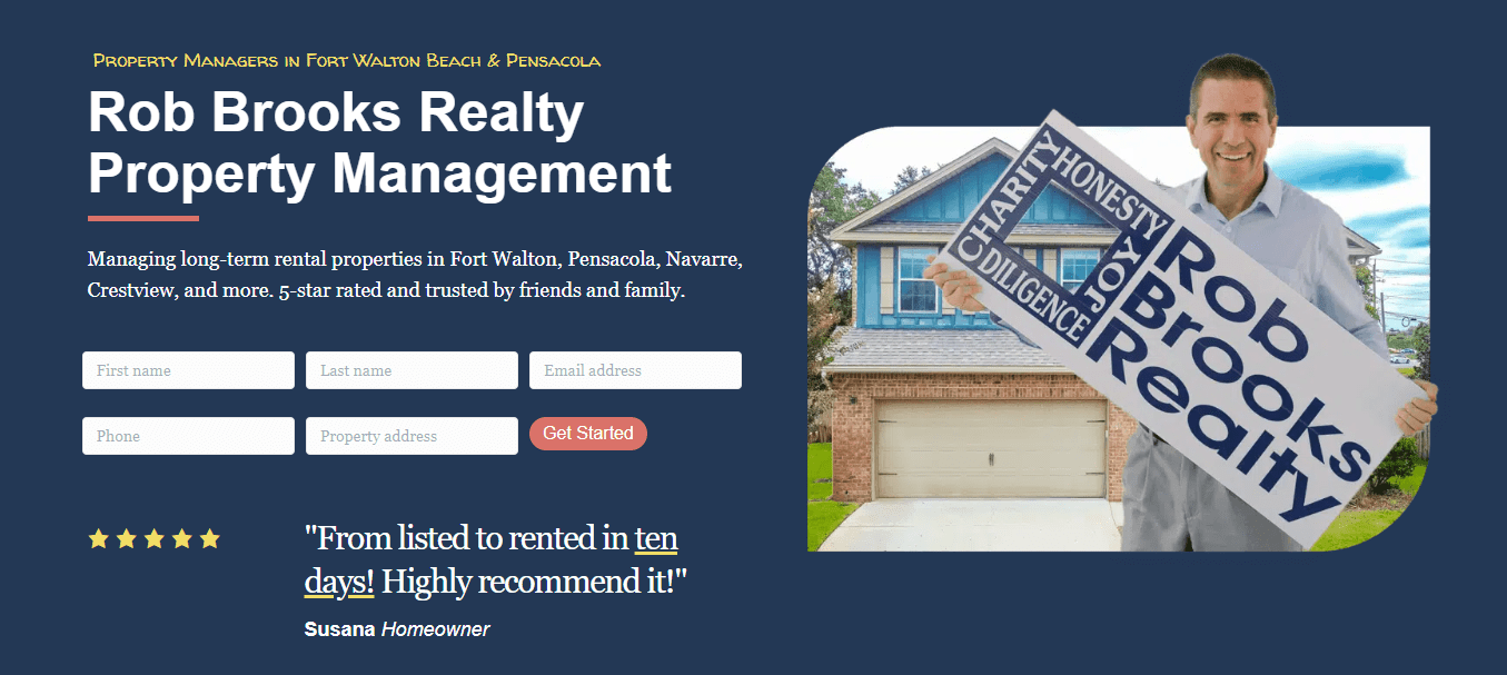 contrasted text types on robbrookspropertymanagement.com