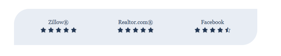 rounded radius on review section