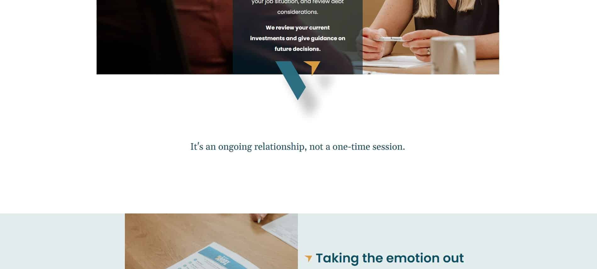 mid page layout on verityfinancialteam.com